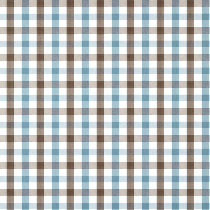 Anna French Wallpaper Saybrook Check Brown and Slate AT15154 Wallpaper Wallpaper UNITED STATES - </p><p>Repeat: V: 3.5 27 - My Fabric Connection -