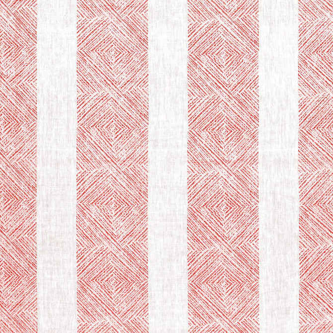 Anna French Fabric Clipperton Stripe Red AF15126 Fabric 100% Linen INDIA 0 </p><p>Repeat: V: 6 54 - My Fabric Connection -