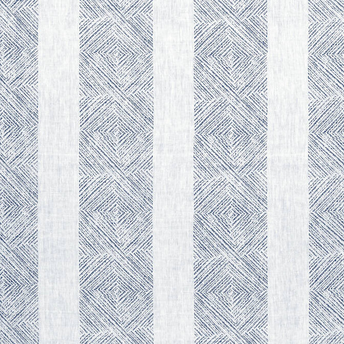 Anna French Fabric Clipperton Stripe Navy AF15128 Fabric 100% Linen INDIA 0 </p><p>Repeat: V: 6 54 - My Fabric Connection -