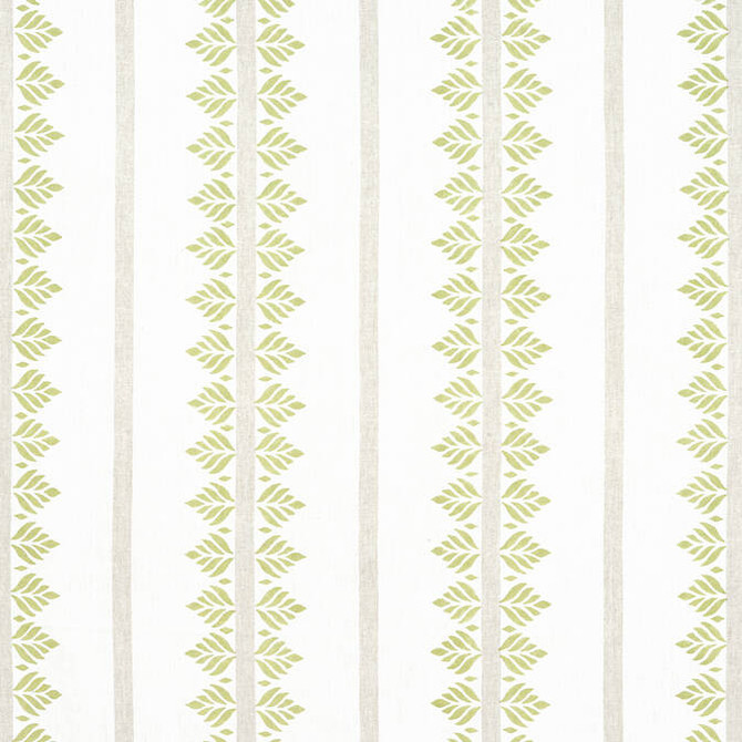 Anna French Fabric Fern Stripe Green AF15102 Fabric 100% Linen INDIA 0 </p><p>Repeat: V: 7.5 54 - My Fabric Connection -
