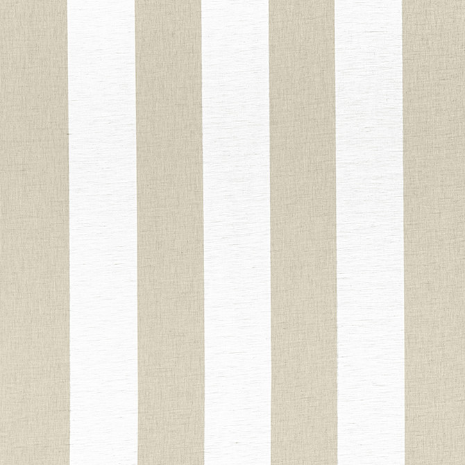 Thibaut Fabric Newport Stripe Jute and White FWW8218 Fabric 56% Linen, 22% Rec Cotton, 22% Rec Poly ITALY - </p><p>Repeat: V: - 122 - My Fabric Connection -