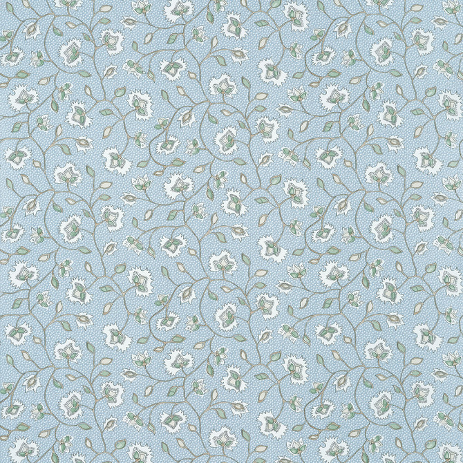 Anna French Wallpaper Chelsea Soft Blue and Green AT57839 Wallpaper </p><p>Repeat: V: 10.25"(26.04 cm) 27.00"(68.58 cm) - My Fabric Connection -