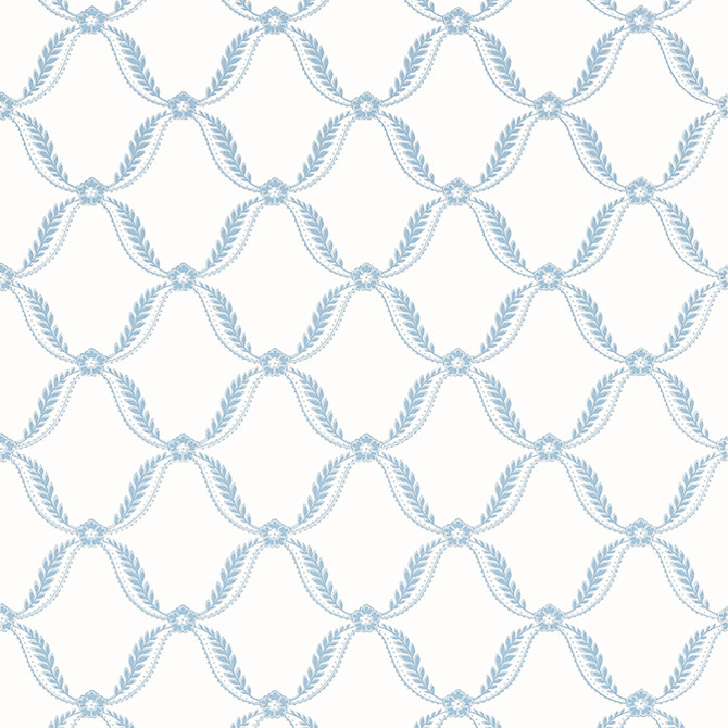 Anna French Wallpaper Tate Trellis Soft Blue AT57881 Wallpaper Non Woven Wallpaper UNITED STATES - </p><p>Repeat: V: 6.25 27 - My Fabric Connection -