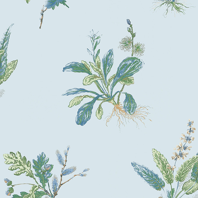 Anna French Wallpaper Woodland Blue and Green AT57851 Wallpaper Non Woven Wallpaper UNITED KINGDOM - </p><p>Repeat: V: 21.5 20.5 - My Fabric Connection -