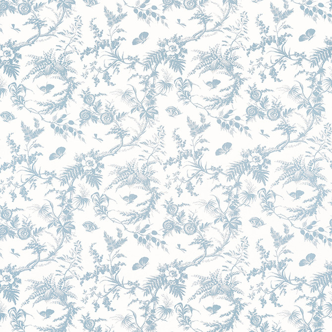 Anna French Fabric Newlands Toile Soft Blue AF57834 Fabric 100% Cotton UNITED KINGDOM 20000 </p><p>Repeat: V: 35.5 54 - My Fabric Connection -