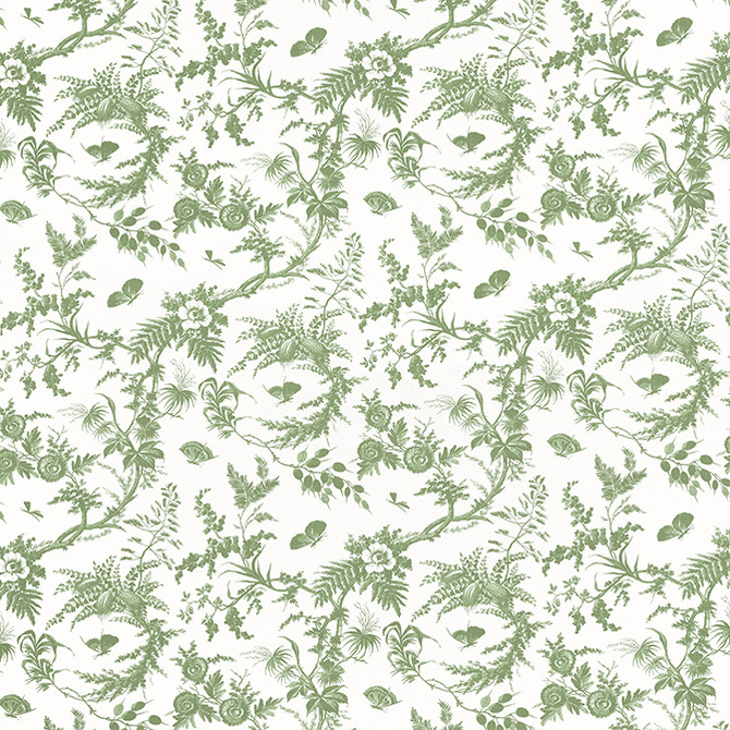 Anna French Fabric Newlands Toile Green AF57836 Fabric 100% Cotton UNITED KINGDOM 20000 </p><p>Repeat: V: 35.5 54 - My Fabric Connection -