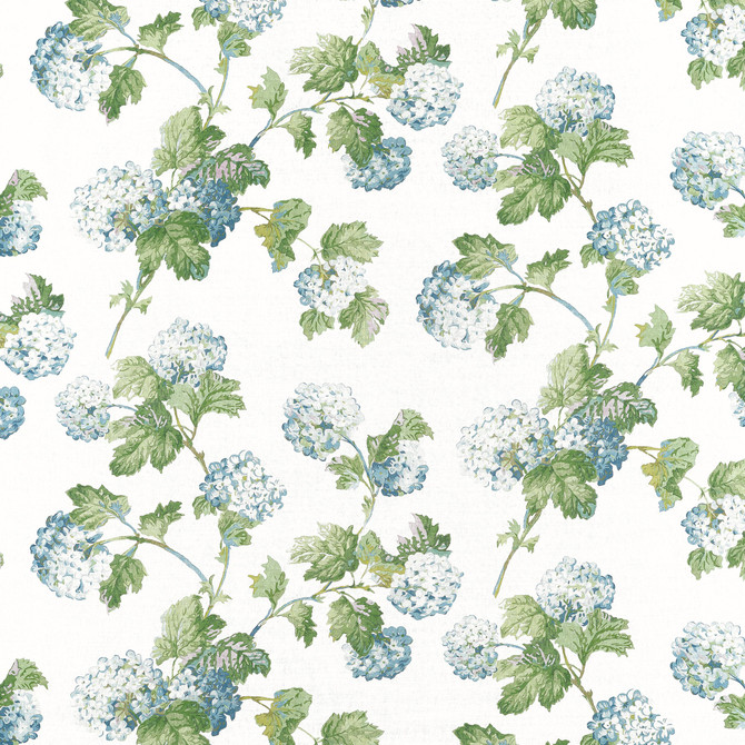 Anna French Fabric Sussex Hydrangea Blue and Green AF57846 Fabric </p><p>Repeat: V: 34.75" (88.27 cm) 54.00" (137.16 cm) - My Fabric Connection -