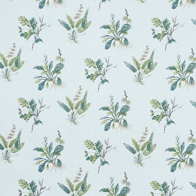 Anna French Fabric Woodland Blue and Green AF57851 Fabric 100% Linen UNITED STATES 15000 </p><p>Repeat: V: 21.5 52.5 - My Fabric Connection -