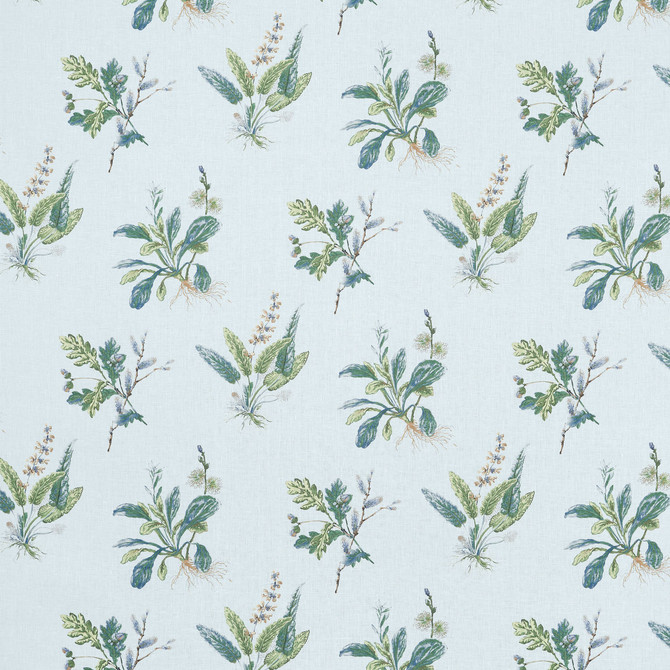 Anna French Fabric Woodland Blue and Green AF57851 Fabric </p><p>Repeat: V: 21.50" (54.61 cm) 52.50" (133.35 cm) - My Fabric Connection -