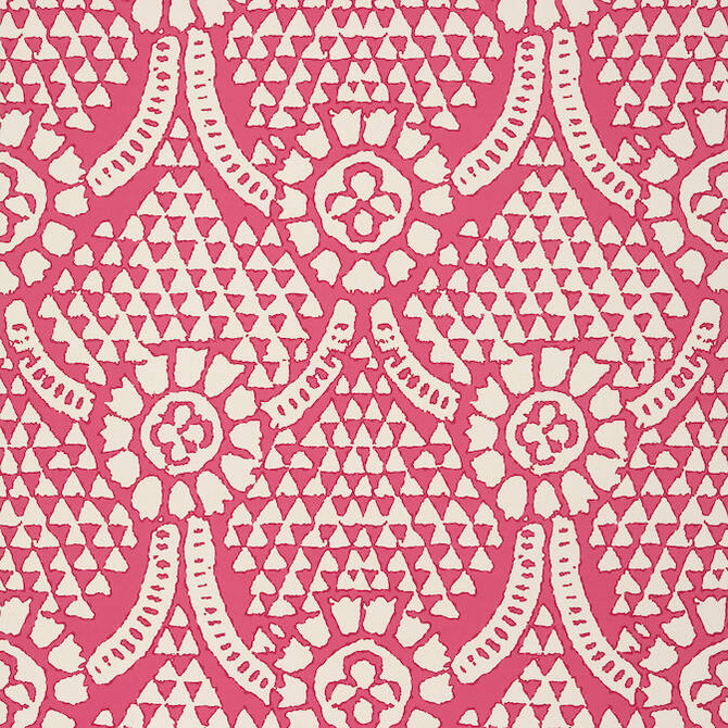 Thibaut Wallpaper Chamomile Pink T14316 Wallpaper Wallpaper UNITED STATES - </p><p>Repeat: V: 18 27 - My Fabric Connection -