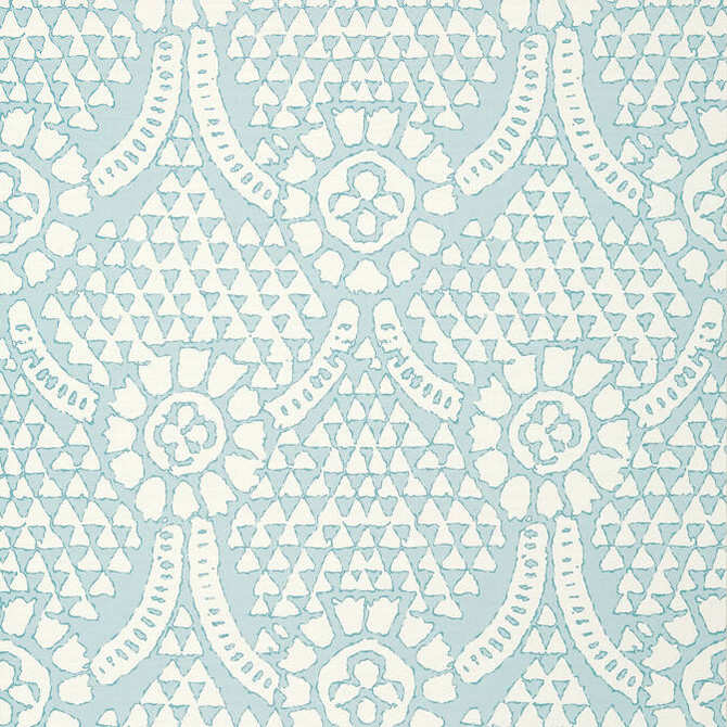 Thibaut Wallpaper Chamomile Spa Blue T14320 Wallpaper Wallpaper UNITED STATES - </p><p>Repeat: V: 18 27 - My Fabric Connection -