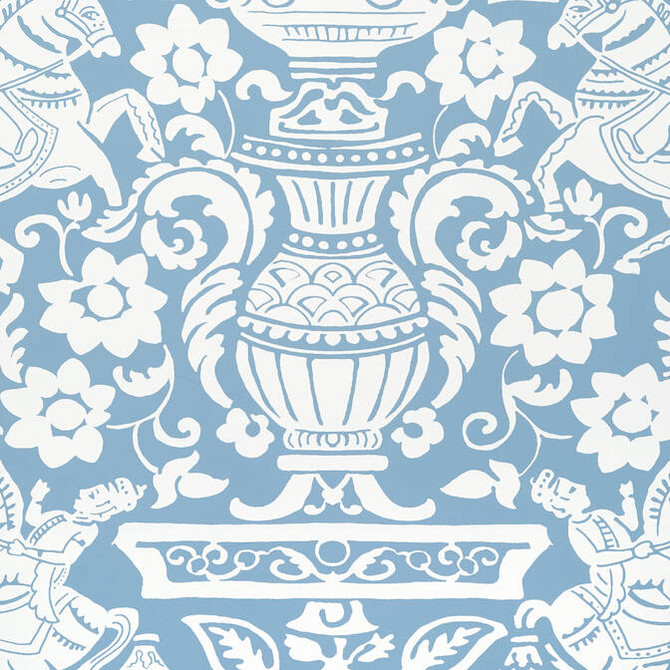 Thibaut Wallpaper Galway Blue T14361 Wallpaper Wallpaper UNITED STATES - </p><p>Repeat: V: 36 27 - My Fabric Connection -