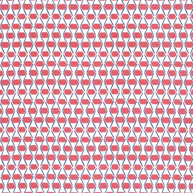 Thibaut Fabric Denver Pink and Blue F914325 Fabric 56% Linen, 44% Cotton INDIA - </p><p>Repeat: V: 3.75 54 - My Fabric Connection -