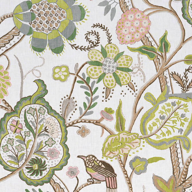 Thibaut Fabric Windsor Brown and Green F914306 Fabric 100% Linen THAILAND 20000 </p><p>Repeat: V: 41 54 - My Fabric Connection -