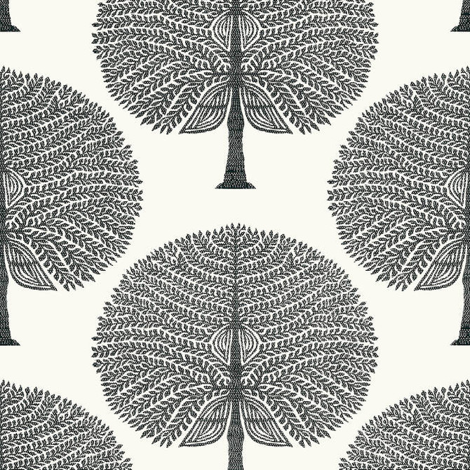 Thibaut Wallpaper Mulberry Tree Black and White T10602 Wallpaper Wallpaper UNITED STATES - </p><p>Repeat: V: 18 27 - My Fabric Connection -