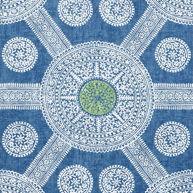 Thibaut Wallpaper Stonington Blue and Green T10636 Wallpaper Wallpaper UNITED STATES - </p><p>Repeat: V: 36 27 - My Fabric Connection -