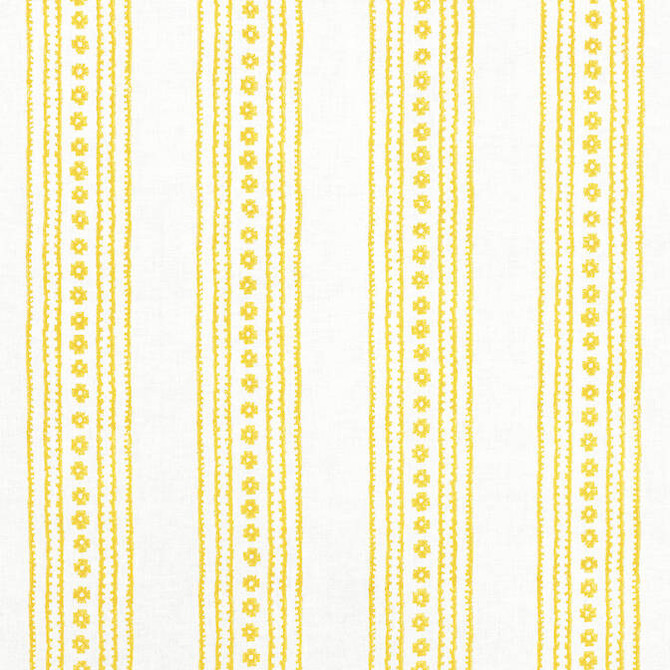 Thibaut Fabric New Haven Stripe Yellow F910610 Fabric 55% Linen, 45% Cotton INDIA 40000 </p><p>Repeat: V: 6.75 54 - My Fabric Connection -