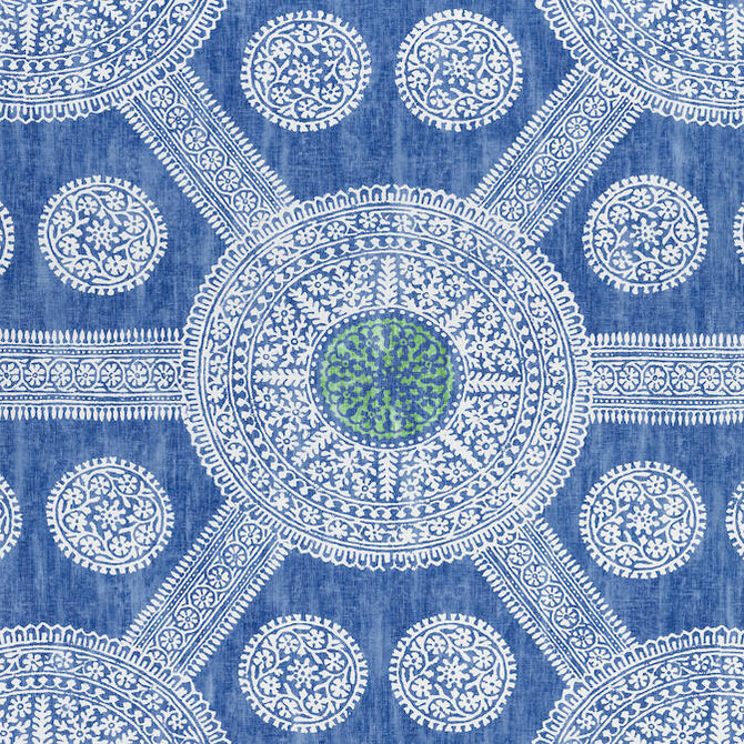 Thibaut Fabric Stonington Blue and Green F910636 Fabric 100% Cotton UNITED KINGDOM 20000 </p><p>Repeat: V: 35 54 - My Fabric Connection -