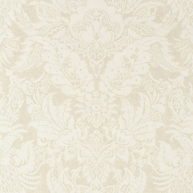 Thibaut Wallpaper Chardonnet Damask Cream T72588 Wallpaper Non-Woven Vinyl Wallpaper U.S.A. - </p><p>Repeat: V: 27 27 - My Fabric Connection -