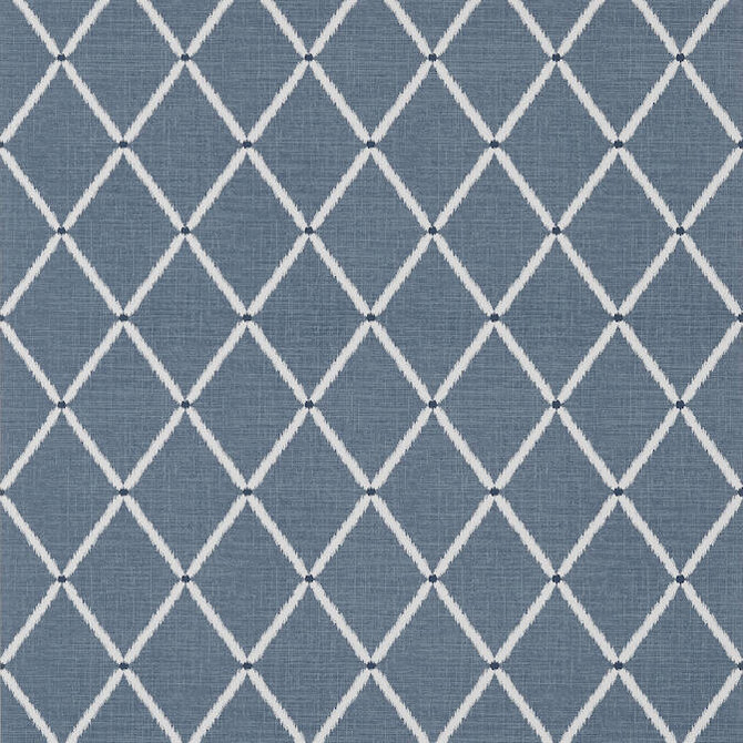 Thibaut Wallpaper Pompton Trellis Navy T72634 Wallpaper Wallpaper U.S.A. - </p><p>Repeat: V: 6.37 27 - My Fabric Connection -