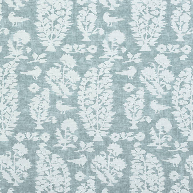 Thibaut Fabric Allaire Aqua F972595 Fabric 90% Cotton, 10% Linen U.S.A. - </p><p>Repeat: V: 24 54 - My Fabric Connection -