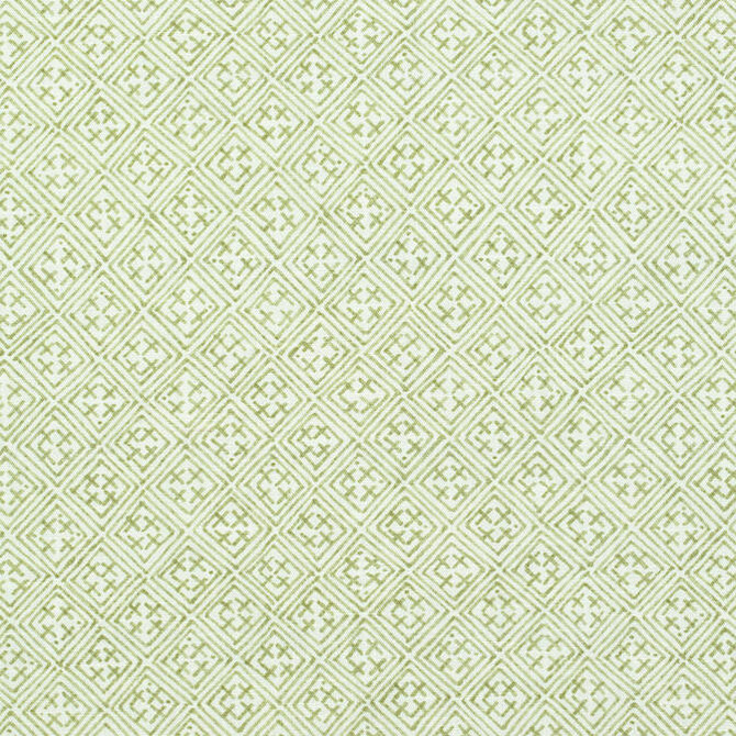 Thibaut Fabric Laos Spring Green F972615 Fabric 90% Cotton, 10% Linen U.S.A. - </p><p>Repeat: V: 11 54 - My Fabric Connection -