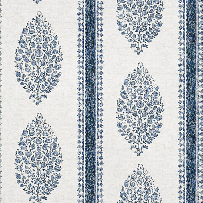 Thibaut Wallpaper Chappana Blue and White T10239 Wallpaper Wallpaper UNITED STATES - </p><p>Repeat: V: 13.5 27 - My Fabric Connection -