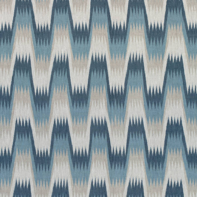 Thibaut Fabric Stockholm Chevron Slate Blue F910241 Fabric 100% Linen THAILAND - </p><p>Repeat: V: 8 54 - My Fabric Connection -