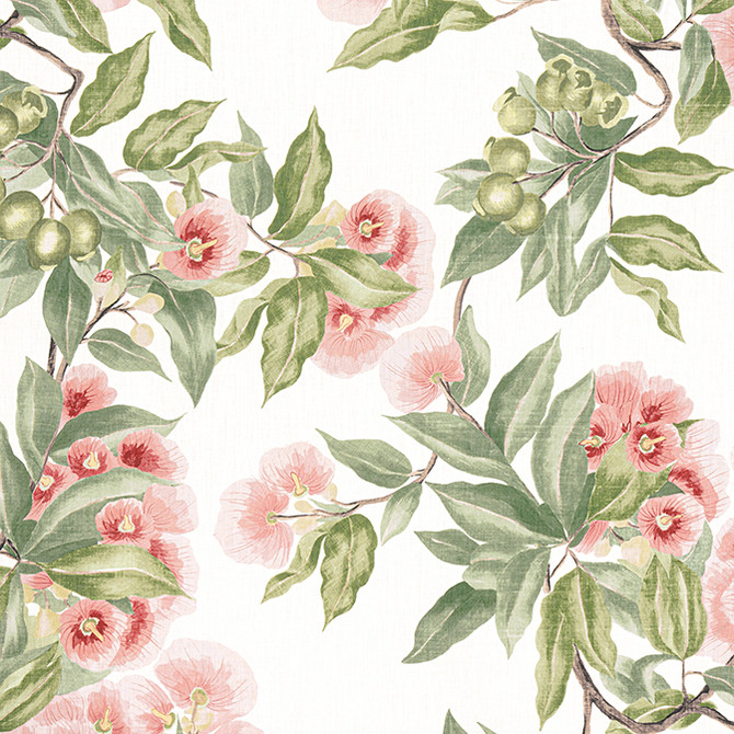 Anna French Fabric Camellia Garden Coral AF24550 Fabric 100% Linen UNITED KINGDOM 15000 </p><p>Repeat: V: 54.5 54 - My Fabric Connection -