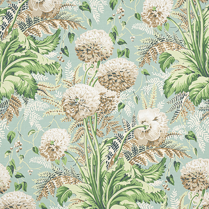 Anna French Fabric Dahlia Neutral on Robin's Egg AF24536 Fabric 60% Linen, 30% Cot, 10% Nylon UNITED KINGDOM 20000 </p><p>Repeat: V: 34.5 54 - My Fabric Connection -