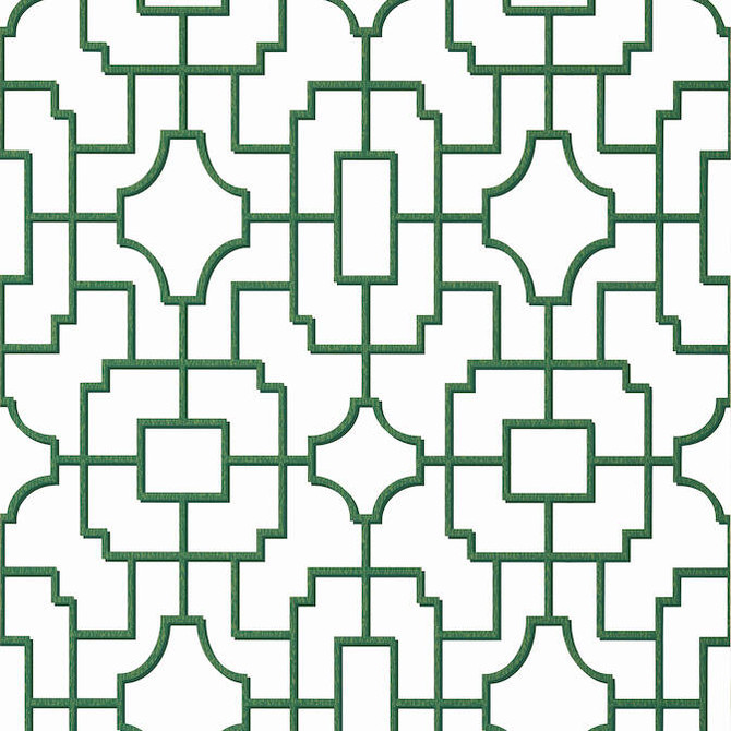 Thibaut Wallpaper Fretwork Green T20868 Wallpaper Wallpaper UNITED STATES - </p><p>Repeat: V: 18 27 - My Fabric Connection -