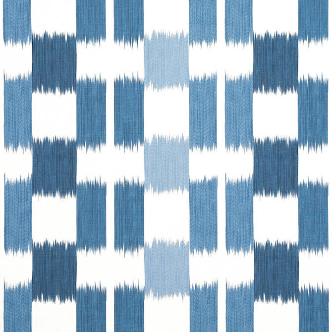 Thibaut Fabric Kasuri Blue and White F920835 Fabric 60% Linen, 30% Cot, 10% Nylon THAILAND 15000 </p><p>Repeat: V: 17 54 - My Fabric Connection -