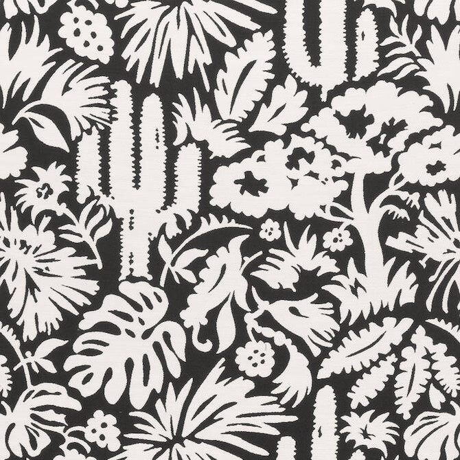 Thibaut Fabric Botanica Black W74623 Fabric 100% Polyester (UV) UNITED STATES 45000 </p><p>Repeat: V: 26 54 - My Fabric Connection -