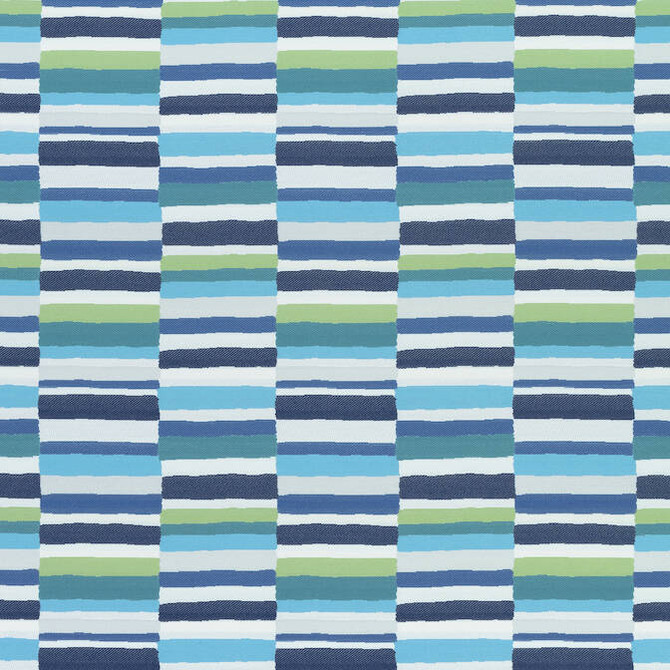 Thibaut Fabric Carnivale Blue and Green W74686 Fabric 100% Polyester (UV) UNITED STATES - </p><p>Repeat: V: 10 54 - My Fabric Connection -