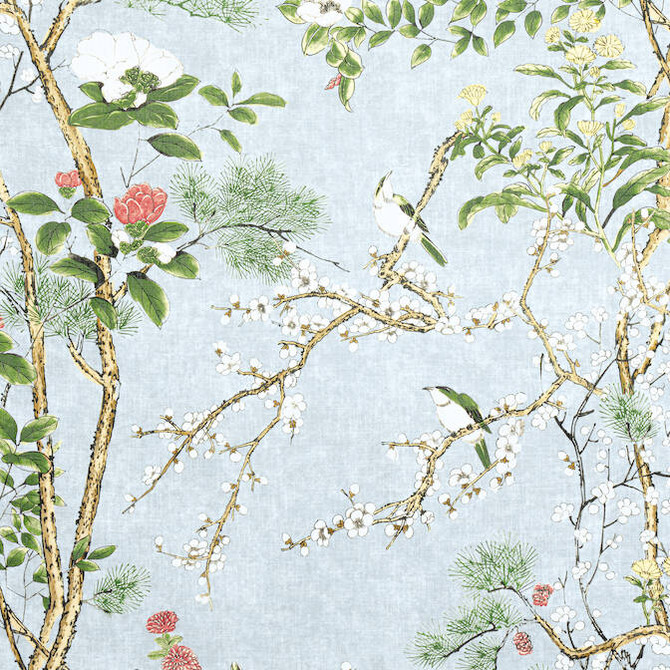 Thibaut Fabric Katsura Spa Blue F913620 Fabric 82% Viscose, 18% Linen SCOTLAND 20000 </p><p>Repeat: V: 50.5 54 - My Fabric Connection -