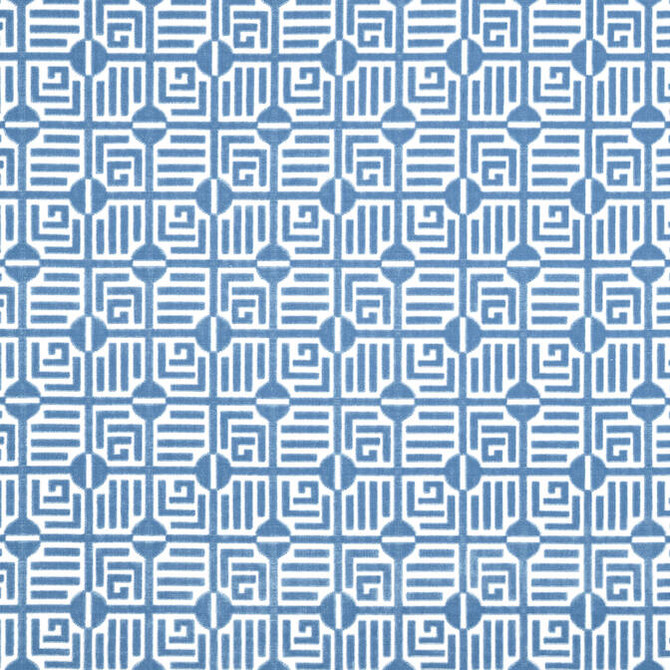 Thibaut Fabric Labyrinth Velvet Blue W713642 Fabric 100% Cotton INDIA 30000 </p><p>Repeat: V: - 54 - My Fabric Connection -