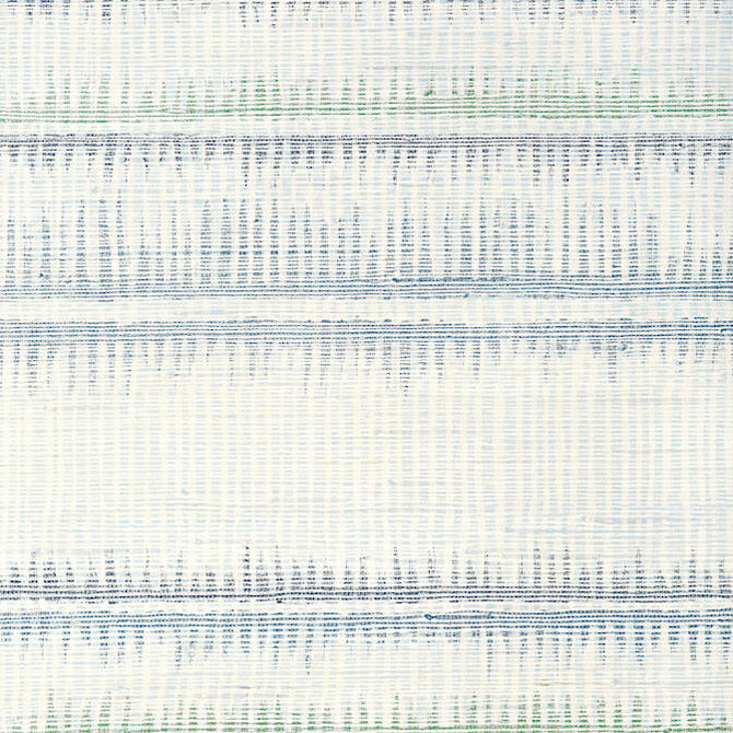 Thibaut Wallpaper Passage Blue and Green T24136 Wallpaper Raw Jute KOREA - </p><p>Repeat: V: 31 36 - My Fabric Connection -