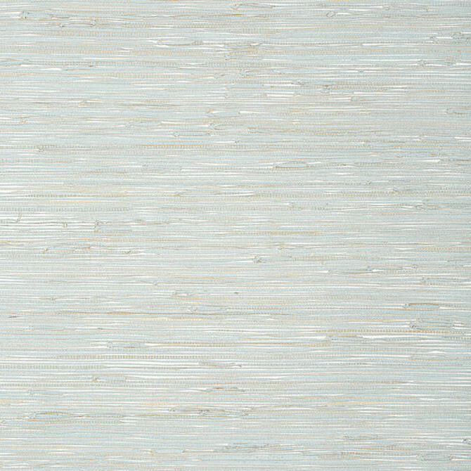 Thibaut Wallpaper Sutton Aqua T24058 Wallpaper Grasscloth Printed KOREA - </p><p>Repeat: V: - 36 - My Fabric Connection -