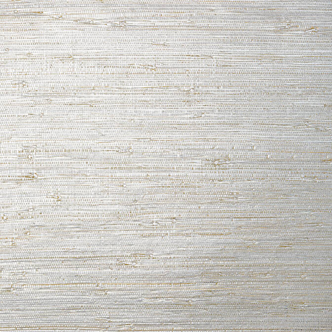 Thibaut Wallpaper Sutton Metallic Silver T24063 Wallpaper Grasscloth Printed KOREA - </p><p>Repeat: V: - 36 - My Fabric Connection -