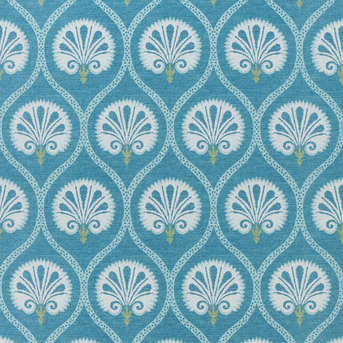 Thibaut Fabric Kimberly Teal F985020 Fabric 51% Cotton, 49% Linen UNITED KINGDOM 20000 </p><p>Repeat: V: 24.25 54 - My Fabric Connection -