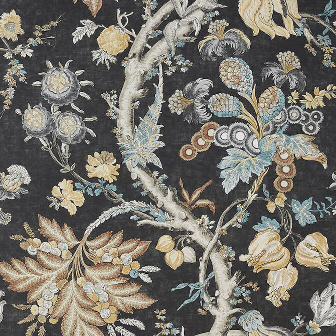 Thibaut Wallpaper Chatelain Charcoal T10842 Wallpaper Wallpaper UNITED STATES - </p><p>Repeat: V: 27 27 - My Fabric Connection -