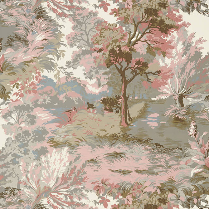 Thibaut Wallpaper Lincoln Toile Blush T10868 Wallpaper Wallpaper UNITED STATES - </p><p>Repeat: V: 25.25 27 - My Fabric Connection -