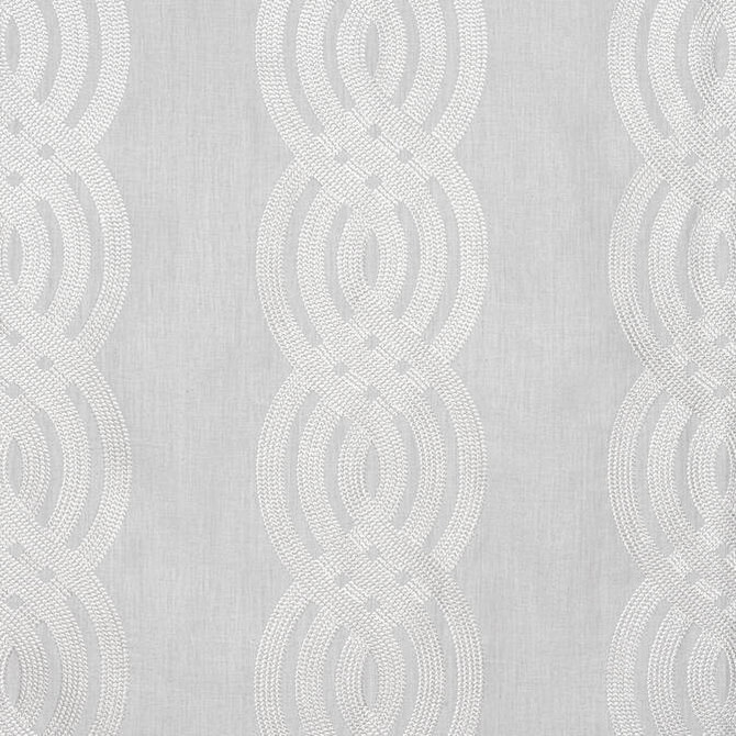 Thibaut Fabric Braid Embroidery Grey W710803 Fabric 60% Linen, 35% Viscose, 5% Poly INDIA - </p><p>Repeat: V: 7.5 54 - My Fabric Connection -
