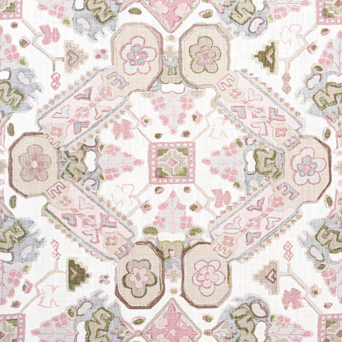 Thibaut Fabric Persian Carpet Blush F910827 Fabric 100% Cotton THAILAND 20000 </p><p>Repeat: V: 26 54 - My Fabric Connection -