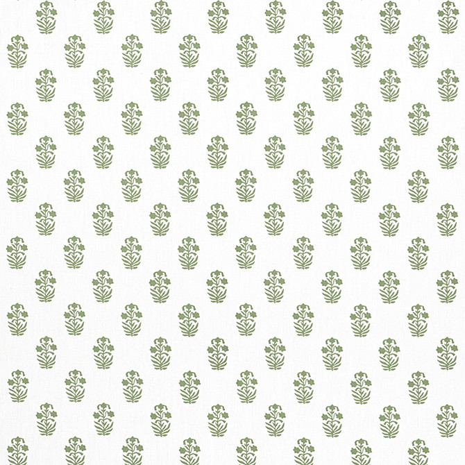 Thibaut Fabric Corwin Green on White F936402 Fabric 59% Cotton, 41% Linen INDIA 13000 </p><p>Repeat: V: 4 54 - My Fabric Connection -