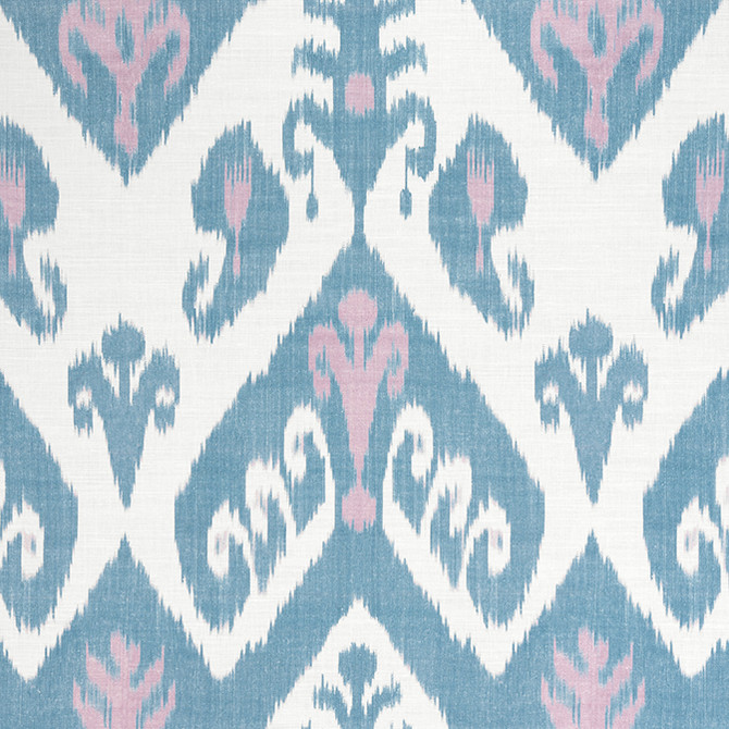 Thibaut Fabric Indies Ikat Lavender and French Blue F916249 Fabric 60% Linen, 30% Cot, 10% Nylon UNITED KINGDOM 20000 </p><p>Repeat: V: 27.5 54 - My Fabric Connection -