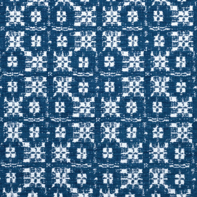 Thibaut Fabric Brimfield Marine Blue W73496 Fabric 100% Polyester (UV) U.S.A. - </p><p>Repeat: V: 6.75 54 - My Fabric Connection -