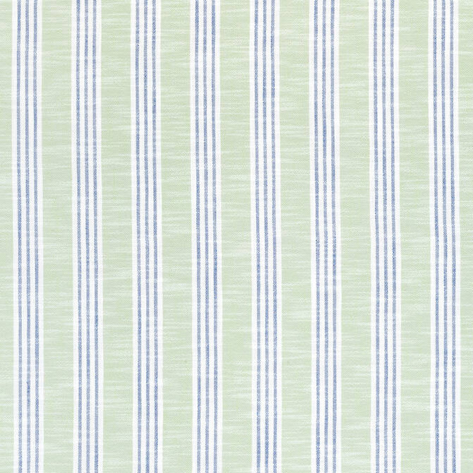 Thibaut Fabric Southport Stripe Green Apple and Royal W73486 Fabric 95% Polyester, 5% Olefin (UV) U.S.A. - </p><p>Repeat: V: 3.5 54 - My Fabric Connection -