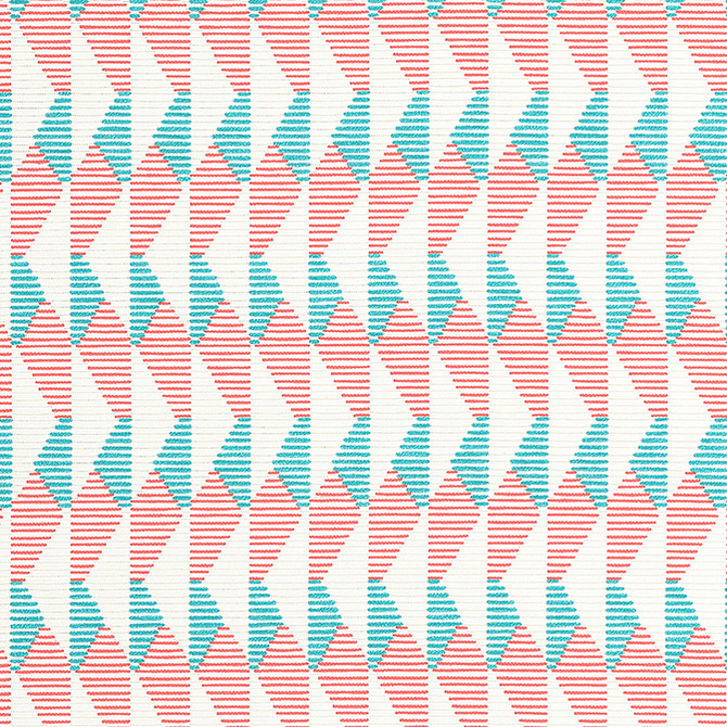 Thibaut Fabric Harper Capri and Coral W81600 Fabric 100% Solution Dyed Acrylic ITALY - </p><p>Repeat: V: 13 54 - My Fabric Connection -