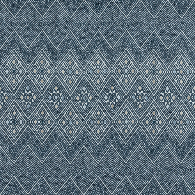 Thibaut Fabric High Plains Navy and White F913231 Fabric 100% Linen SCOTLAND 20000 </p><p>Repeat: V: - 54 - My Fabric Connection -